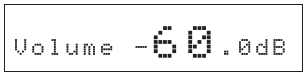 Volume display