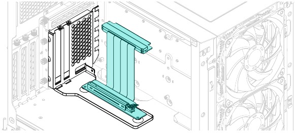 GEBRUIK VAN DE GEN 4 VERTICALE GPU-BEUGEL