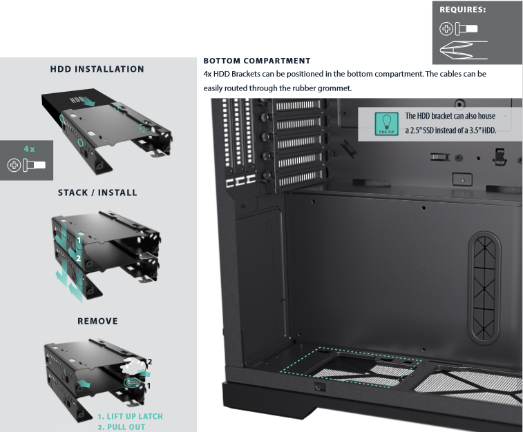 SCHIJVEN INSTALLEREN - 3.5 HDD-INSTALLATIE 