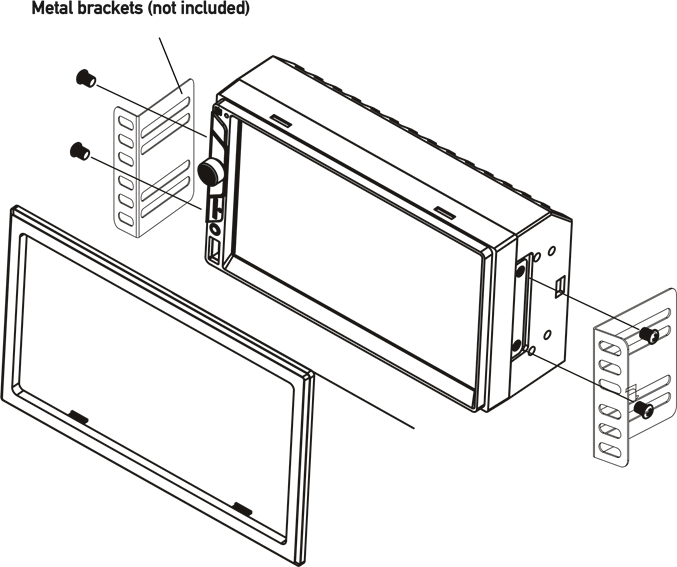TYPISCHE DIN-MONTAGE METHODE MET FRONTALE LADING