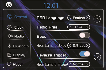 Setup Menu