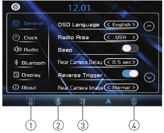 Instellingenmenu