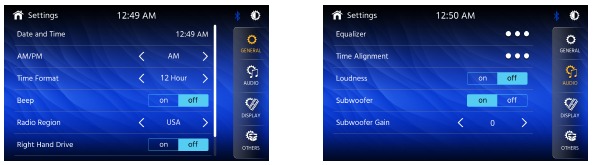 Algemene werking - Setup Menu