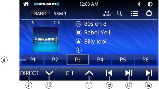 SiriusXM-satellietradio-interface - Deel 2