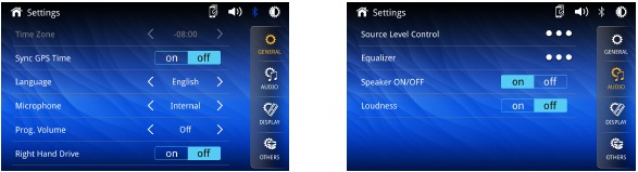 Algemene bediening - Setup Menu