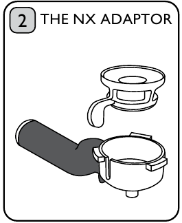 Selecteer de NX-adapter en NX-houder