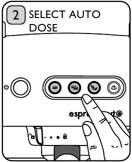 De automatische doseerknoppen