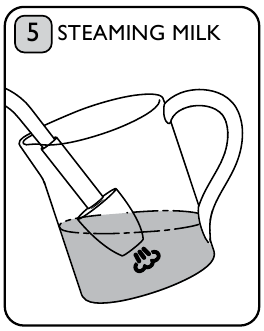De melk verwarmen