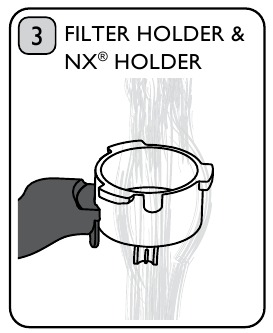 De houder reinigen