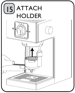 Bevestig filterhouder