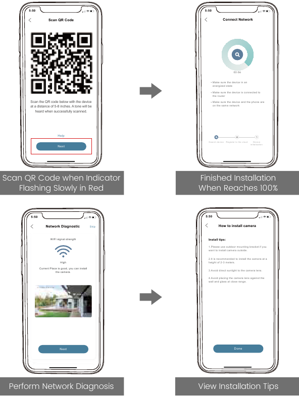 Camera verbinden met de app - Deel 2