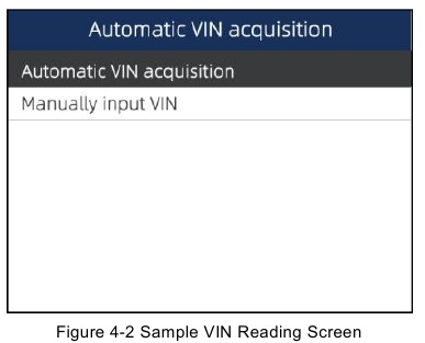 Automatische VIN-acquisitie - Stap 2