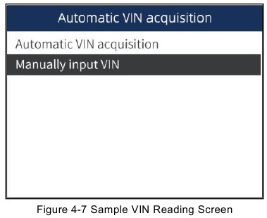 Handmatige VIN-invoer - Stap 2