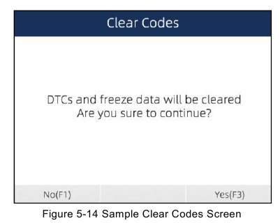 Om codes te wissen - Stap 2