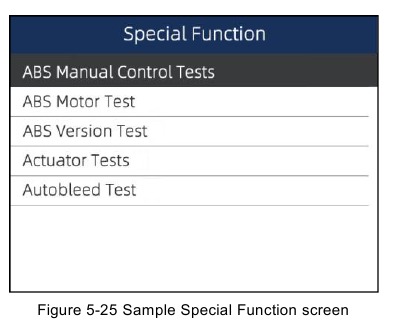 Om speciale tests op een voertuig uit te voeren - Stap 2