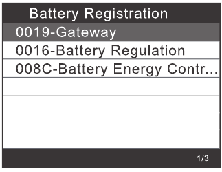 Batterijregistratie - Stap 1