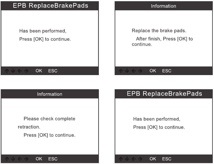 EPB reset - Stap 3