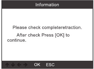 EPB reset - Stap 4