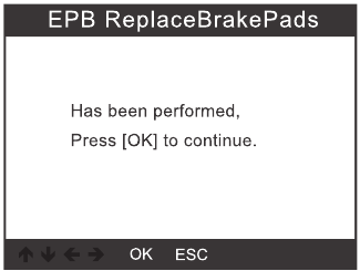 EPB reset - Stap 6