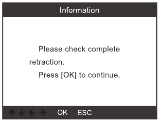EPB reset - Stap 7