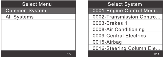 Systeemselectie - Stap 1