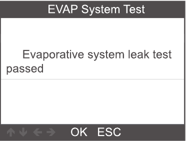 EVAP-systeemtest - Stap 2