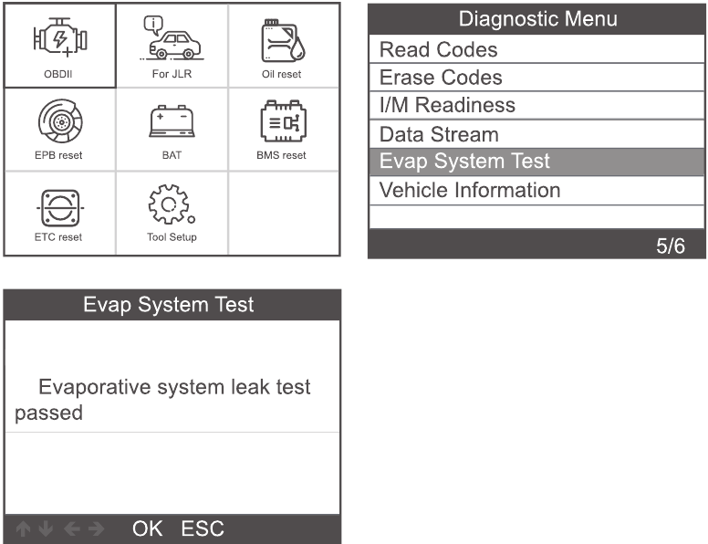 OBDII-systeem - EVAP-systeemtest