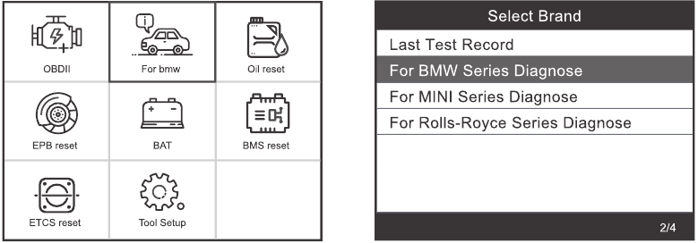 BM500-functies - Stap 1