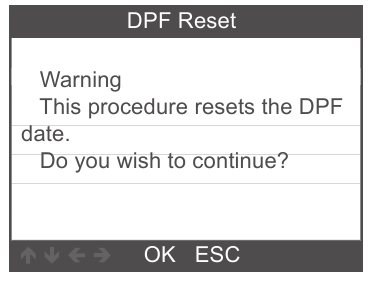 DPF-reset - Stap 2
