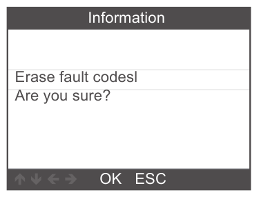 Foutcodes wissen - Stap 1