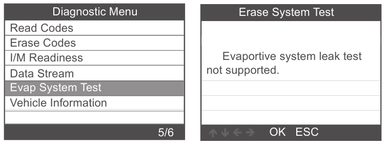 EVAP-systeemtest