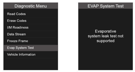 EVAP-systeemtest