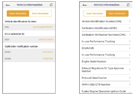 Voertuiginformatie