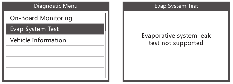 EVAP-systeemtest