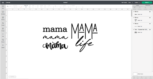 Ontwerpen in Cricut Design Space op de desktop - Stap 3