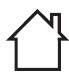 Pictogram geeft aan dat apparaten alleen in een droge omgeving mogen worden gebruikt