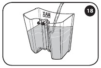 Controleer het waterniveau