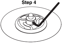 45 RPM-adapter installeren