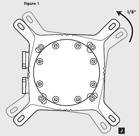 De AMD-montagebeugel installeren - Stap 1