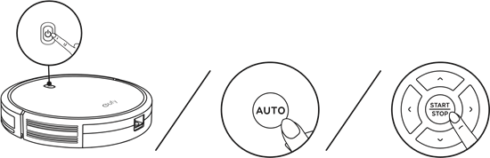 Een reinigingsmodus selecteren - Automatisch reinigen