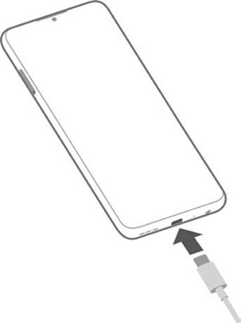 De telefoon opladen