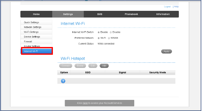 Internet-wifi