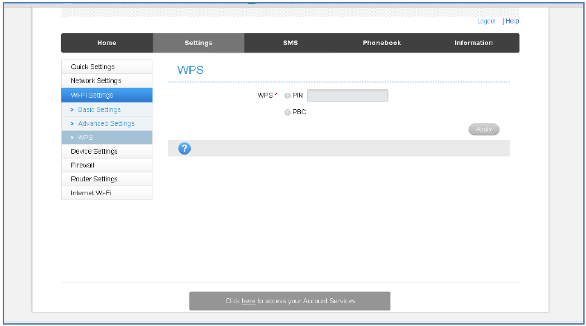INSTELLINGEN - WPS