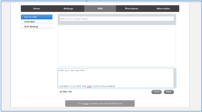 WEB INTERFACE GUIDE - SMS