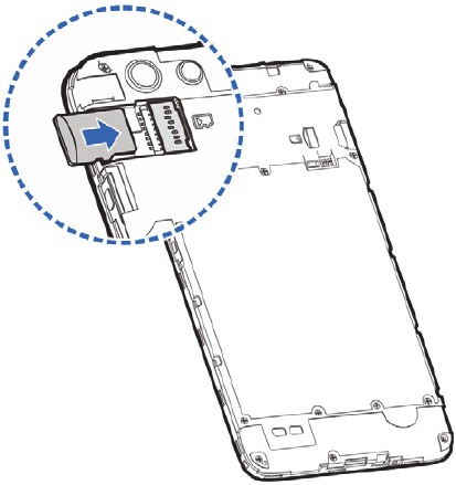 De microSDXC installeren