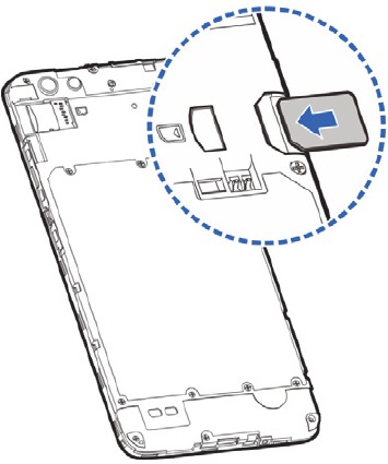 De nano-SIM-kaart installeren