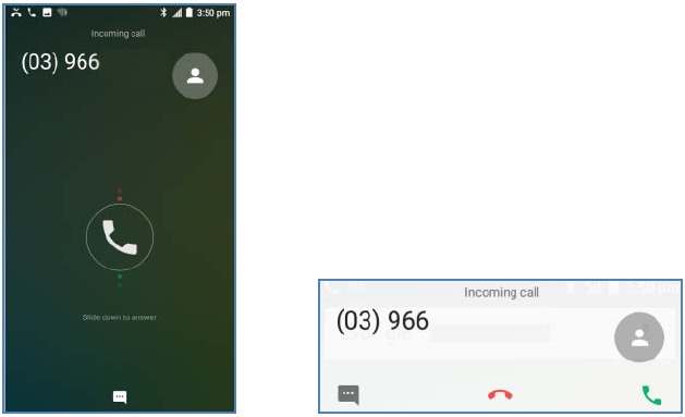 Een gesprek beantwoorden