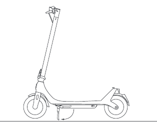 Zet de standaard uit bij het parkeren van de scooter
