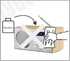 Veeg dit apparaat nooit af met een schurende doek en breng geen reinigingsmiddel, alcohol of op chemicali&euml;n gebaseerde reinigingsproducten aan.