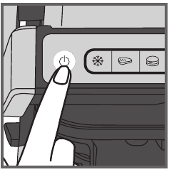 Druk op de aan/uit-knop